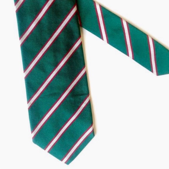 Vintage Other - Vintage Collegiate Stripe Silk Necktie
